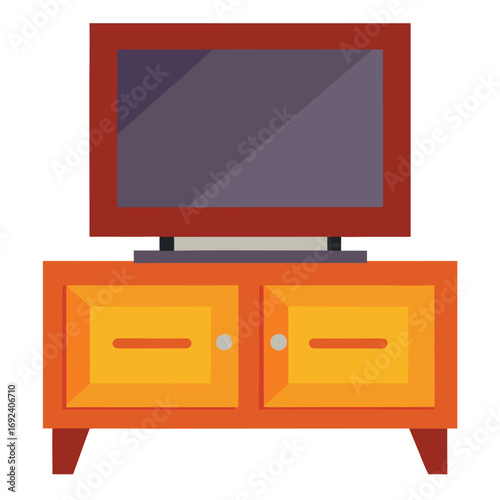 Modern TV Stand with Flat Screen Television