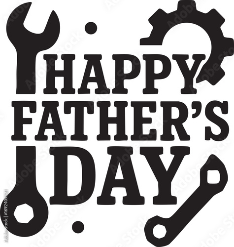 Happy Father's Day Typography