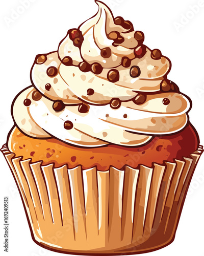 Chocolate Chip Cupcake