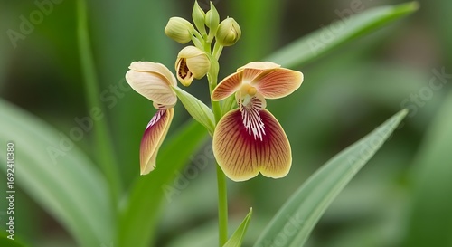 Beautiful orchid flower with unique shape and color.