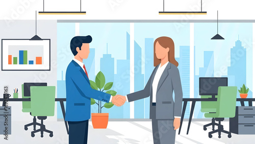 business people shaking hands