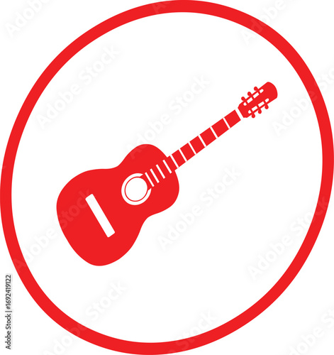 red electric guitar