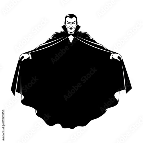 vampire with skull and crossbones