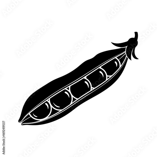 vector illustration of a peas