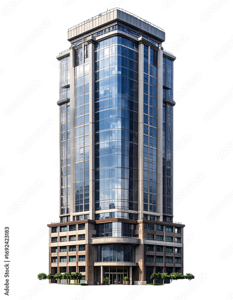 Fototapeta premium skyscraper isolated on transparent background