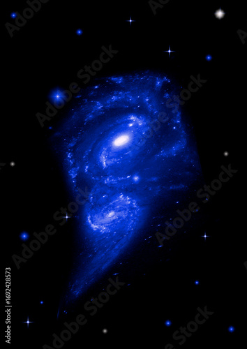 galaxy in a free space.