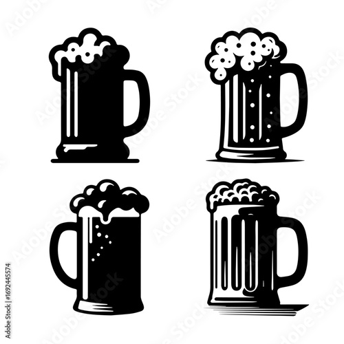 beer mug vector illustration