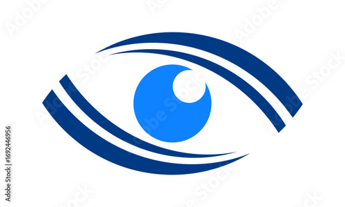 Eye care logo vector illustration template. Simple design hand draw isolated