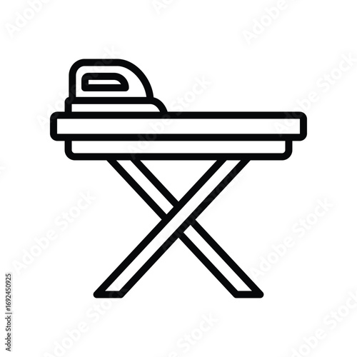 ironing board icon vector design template simple and clean