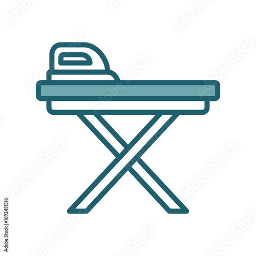 ironing board icon vector design template simple and clean