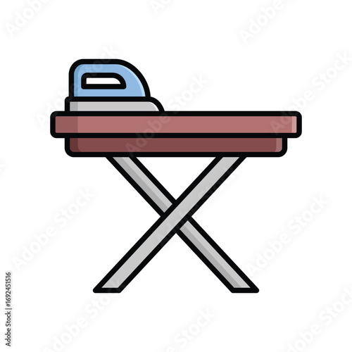 ironing board icon vector design template simple and clean