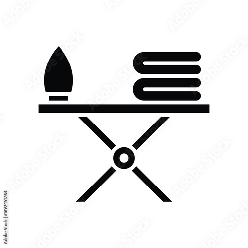 ironing board icon vector design template simple and clean