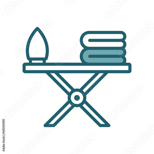 ironing board icon vector design template simple and clean