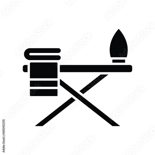 ironing board icon vector design template simple and clean