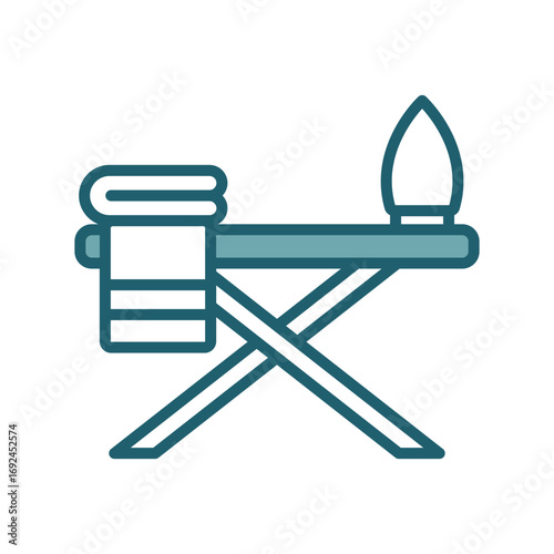 ironing board icon vector design template simple and clean
