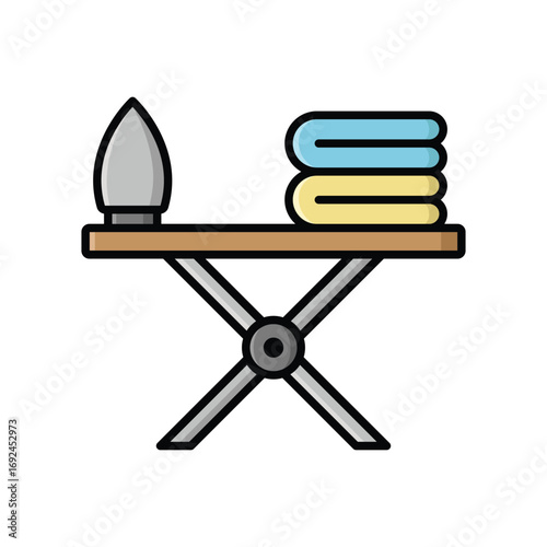 ironing board icon vector design template simple and clean