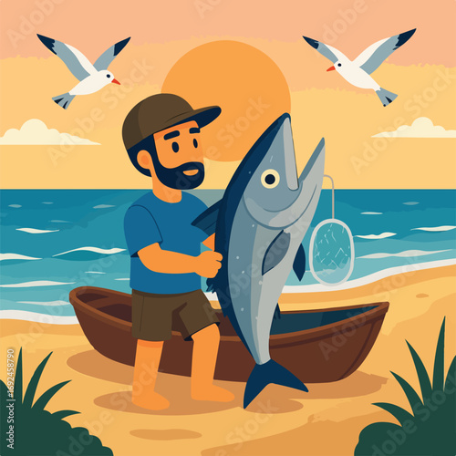 Beachside Fishing Catch