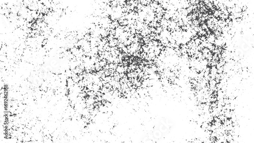 Distressed black grunge texture overlay with cracks scratches and dirt effect. Grunge dirt texture background with cracks scratches and vintage distressed style. 
