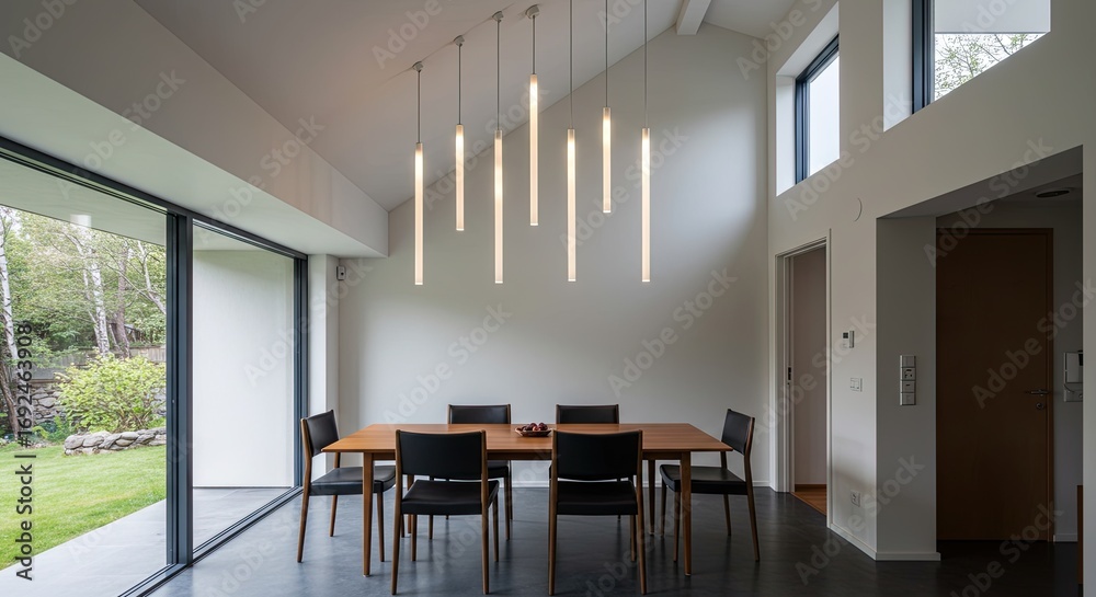 Fototapeta premium Modern dining room interior design