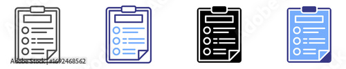 Tasks Icon Sheet Multiple Stye 