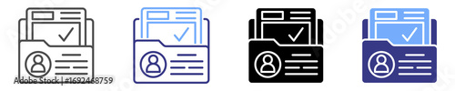Portfolio Icon Sheet Multiple Stye 