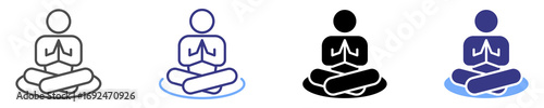 Yoga Icon Sheet Multiple Stye 