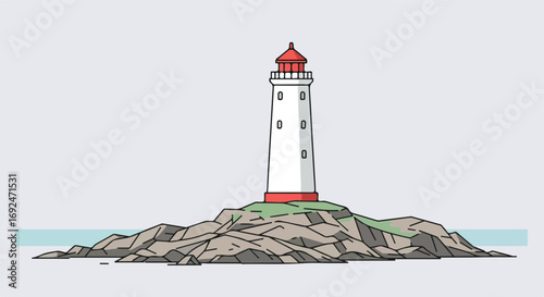 Lighthouse on rocks (2)