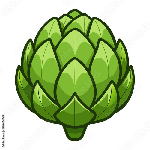 green leaf isolated on white background