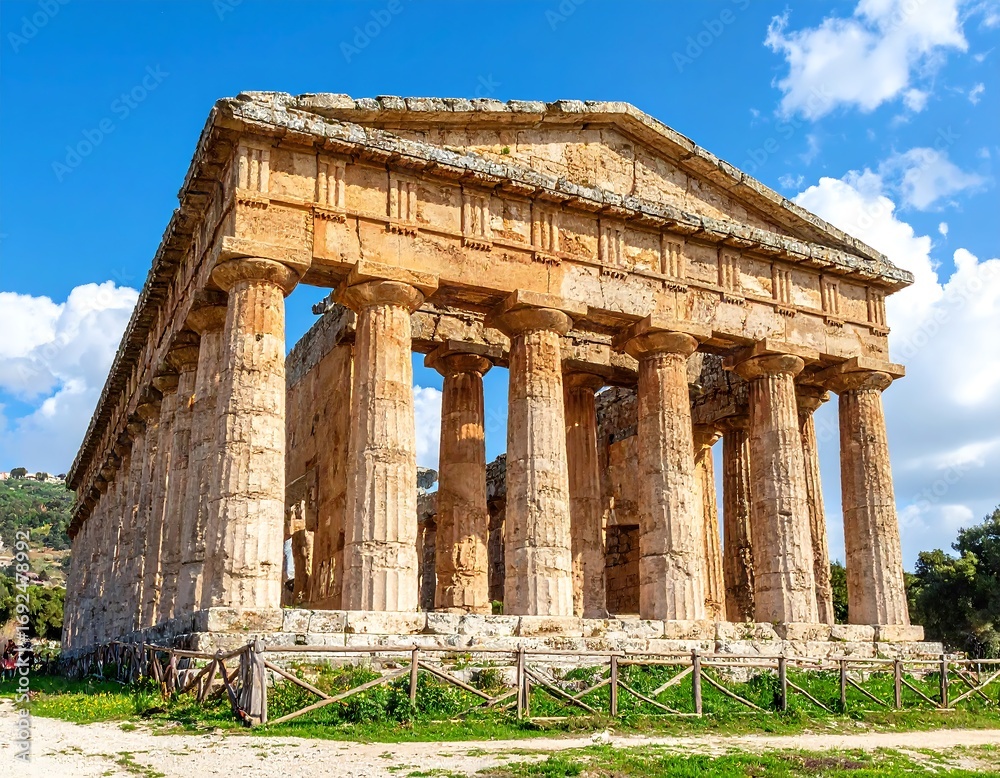 Fototapeta premium Ancient temple on a sunny day