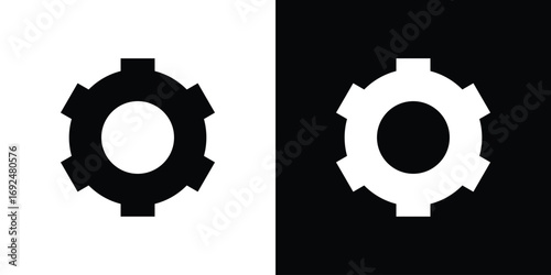 Settings icon flat design. Eps 10