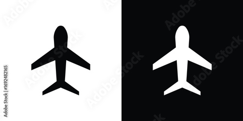Plane icon flat design. Eps 10