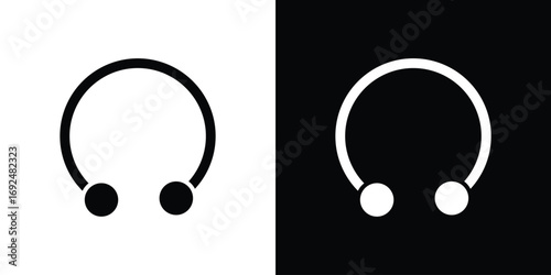 Piercing icon flat design. Eps 10