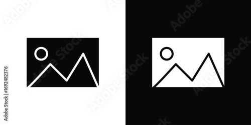 Picture icon flat design. Eps 10