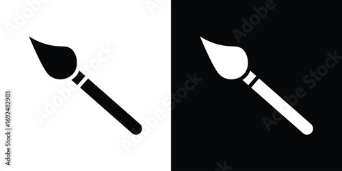 Paint brush icon flat design. Eps 10