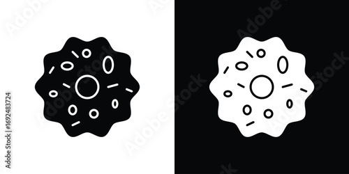 Microorganism icon flat design. Eps 10