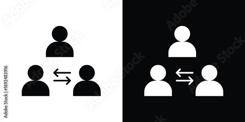 Mediator icon flat design. Eps 10