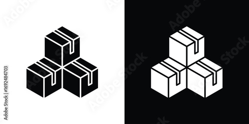 Inventory icon flat design. Eps 10