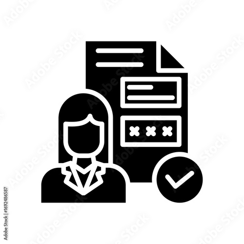 Customer Profile glyph icon