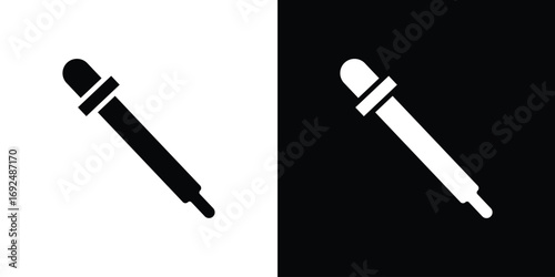 Eye dropper icon flat design. Eps 10