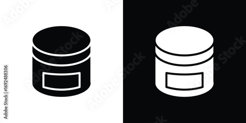 Cream icon flat design. Eps 10