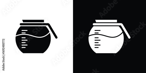 Coffee pot icon flat design. Eps 10