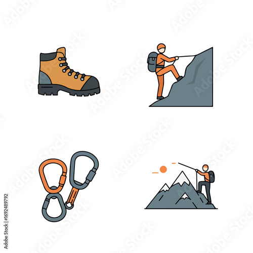 Climbing icons