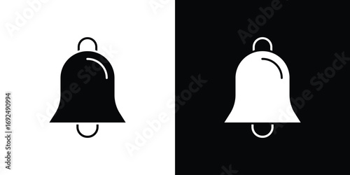 Bell icon flat design. Eps 10