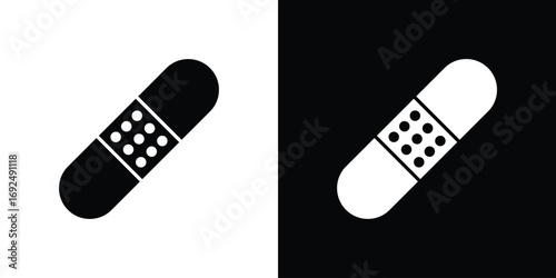 Band aid icon flat design. Eps 10