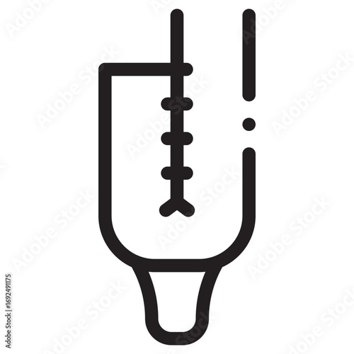 Intestine Clean Vector Icon – Flat Symbol Design for Web and Mobile Apps