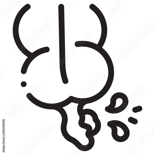 Appendicitis Clean Vector Icon – Flat Symbol Design for Web and Mobile Apps