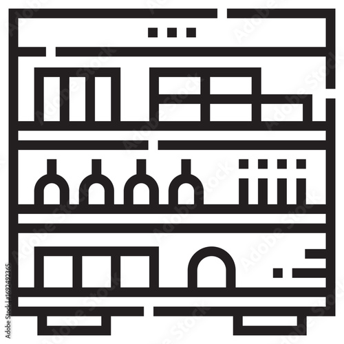 Shelf Clean Vector Icon – Flat Symbol Design for Web and Mobile Apps