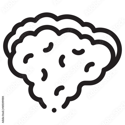 Colon Cancer Clean Vector Icon – Flat Symbol Design for Web and Mobile Apps