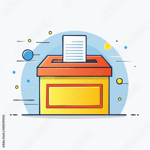 Voting Box Illustration