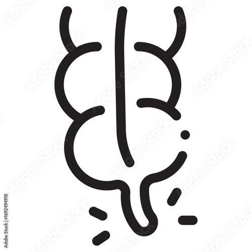 Appendix Clean Vector Icon – Flat Symbol Design for Web and Mobile Apps